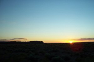 Petrified Forest National Park at Sunset
